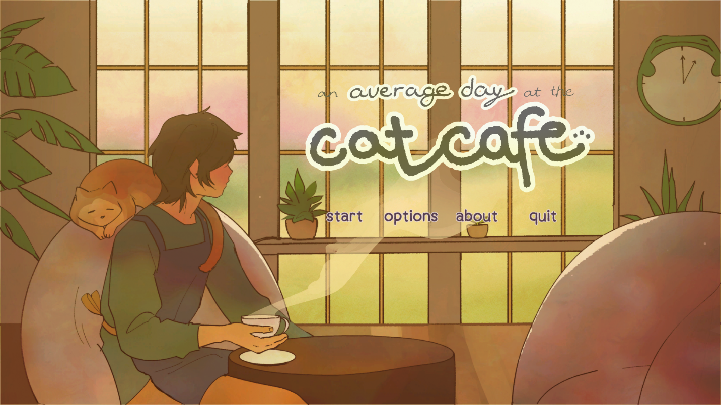 an average day at the cat cafe by angela he, Alex Rose